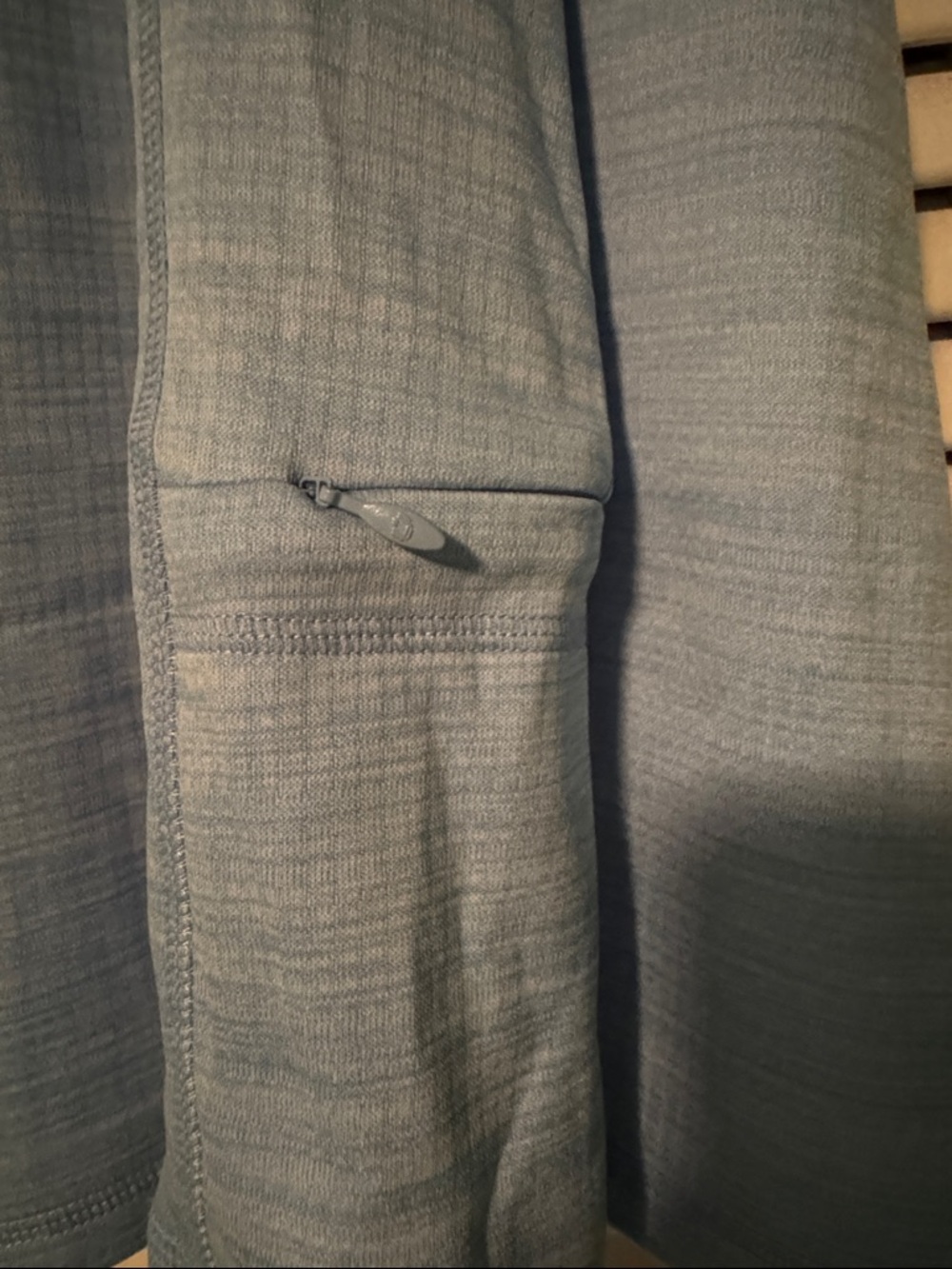 IBKUL Light Blue Zip-Front Mock Neck Pullover - Picture 3 of 6